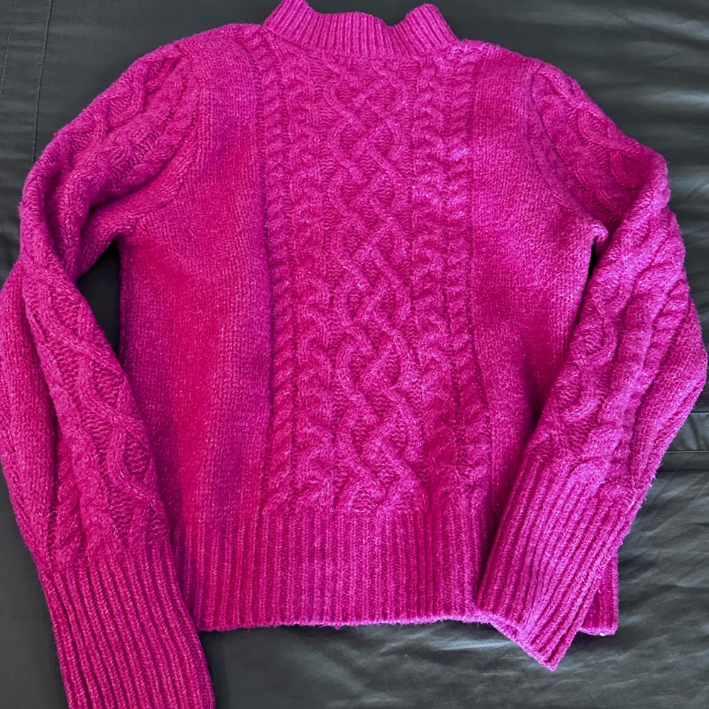 Halogen X Atlantic-Pacific Cable Knit Sweater, Size XL